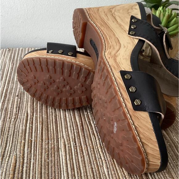 EARTHKEEPERS by TIMBERLAND Leather Strappy Brown Wedge Platform Sandals 6.5 - Picture 6 of 7